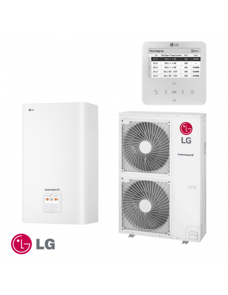 Tермопомпа LG Therma V Hydro box HN1636M.NK5 + HU143MA.U33 - трифазна