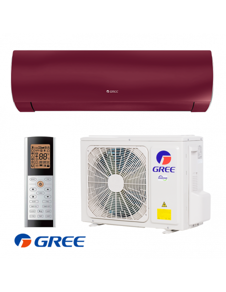 Инверторен климатик Gree Fairy II GWH12ACC-K6DNA1F - червен