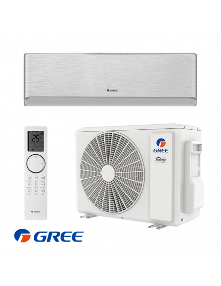Инверторен климатик Gree Airy GWH18AVDXE-K6DNA1A - сребърен
