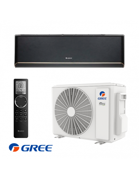 Инверторен климатик Gree Airy GWH18AVDXE-K6DNA1A - черен