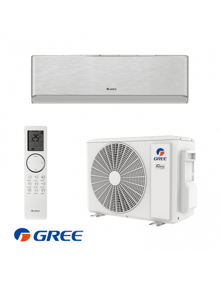 Инверторен климатик Gree Airy GWH12AVCXD-K6DNA1A - сребърен