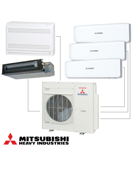 Външно тяло на мултисплит система Mitsubishi Heavy Industries SCM100ZS-W