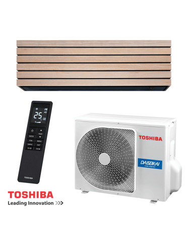 Инверторен климатик Toshiba Super Daiseikai 10 WOOD RAS-B18S4KVDG-E / RAS-18S4AVPG-E
