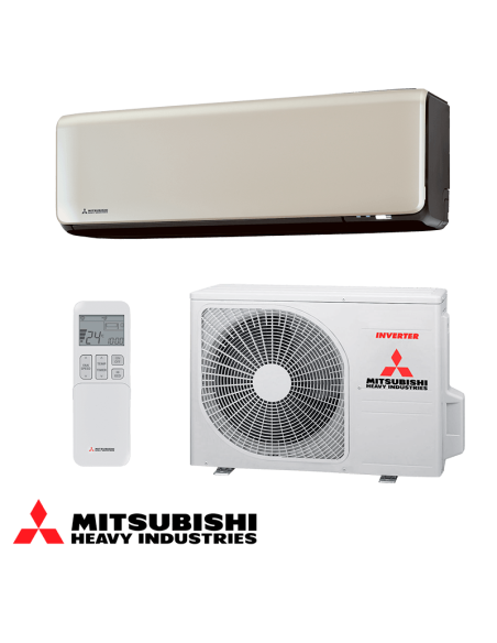 Инверторен климатик Mitsubishi Heavy Industries SRK 25 ZT-WFT + SRC 25 ZT-W - титаниев