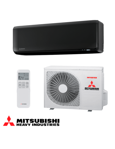 Инверторен климатик Mitsubishi Heavy Industries SRK 25 ZT-WFB + SRC 25 ZT-W - черен